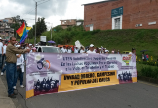 MULTITUDINARIA MOVILIZACIÓN: UNIDAD OBRERO, CAMPESINO Y POPULAR EN EL CAUCA